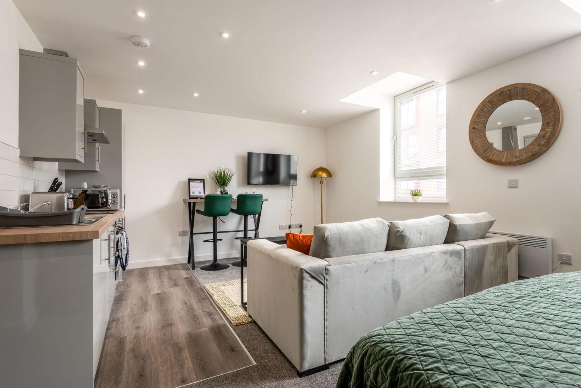 Contemporary 1 Bed Central Rotherham Studio Exteriér fotografie